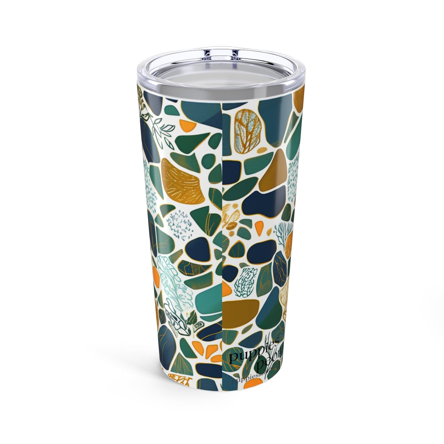 Stylish Abstract Modern Linocut 20oz Tumbler  Eco-Friendly Travel Mug