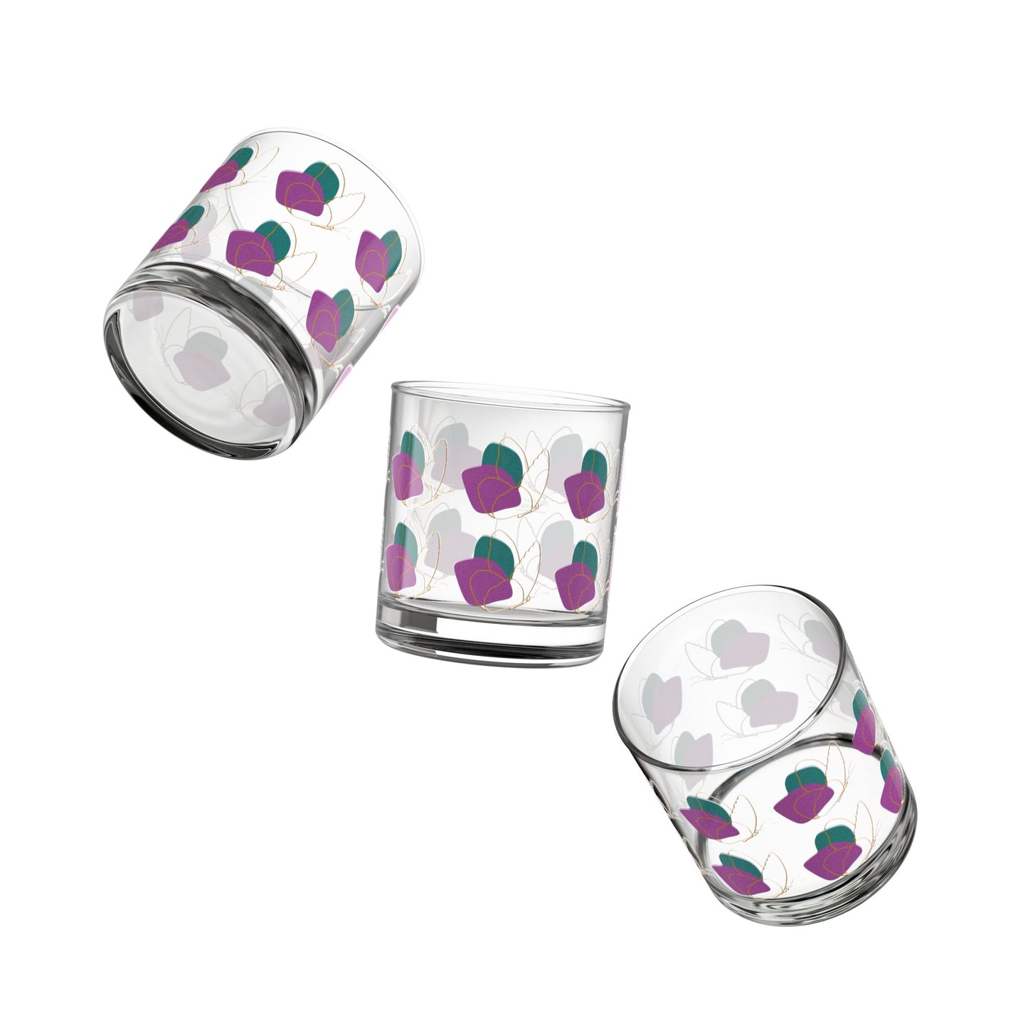 Buttterfly Beverage Tumblers - 10oz Set of 4