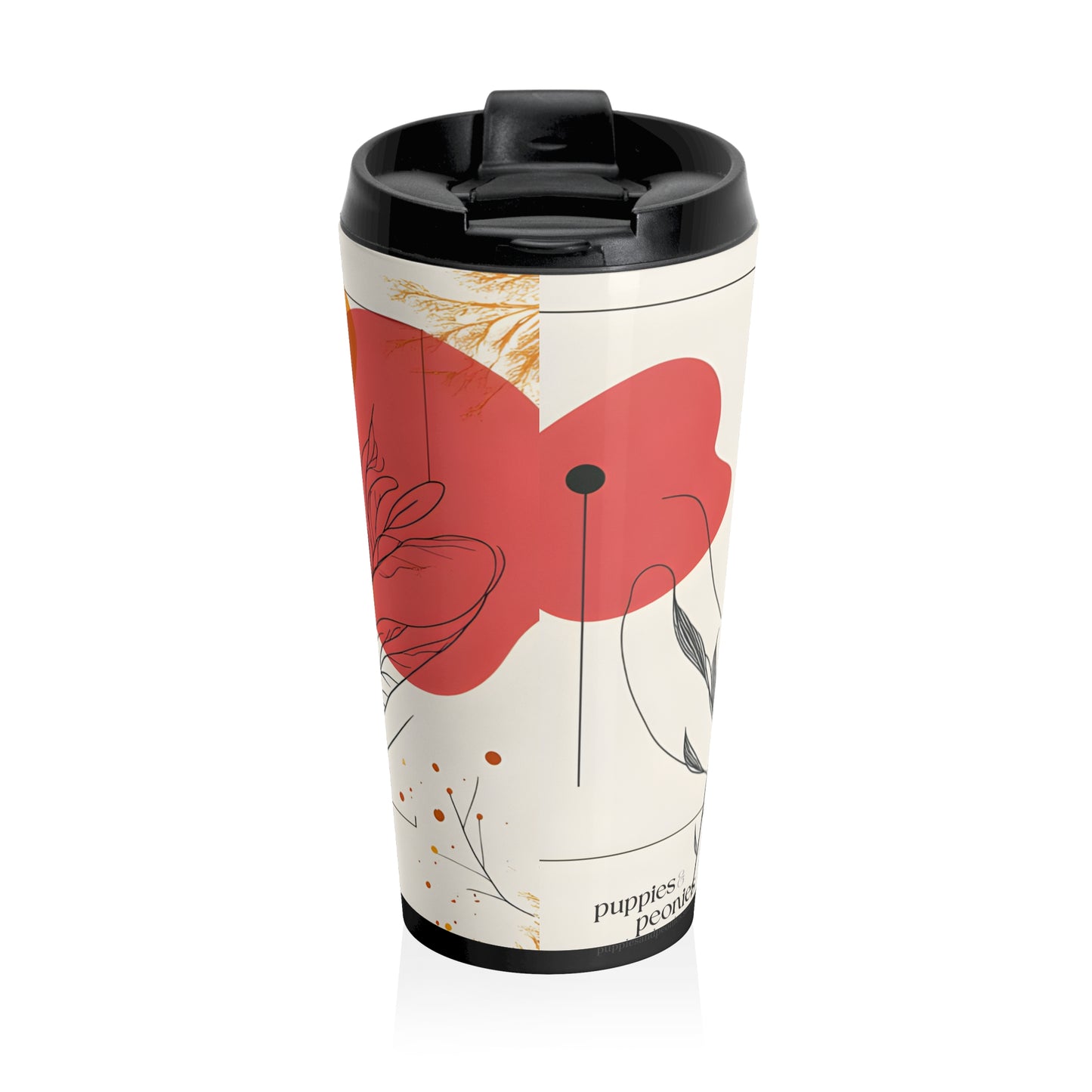 Poppy Stainless Steel Travel Mug