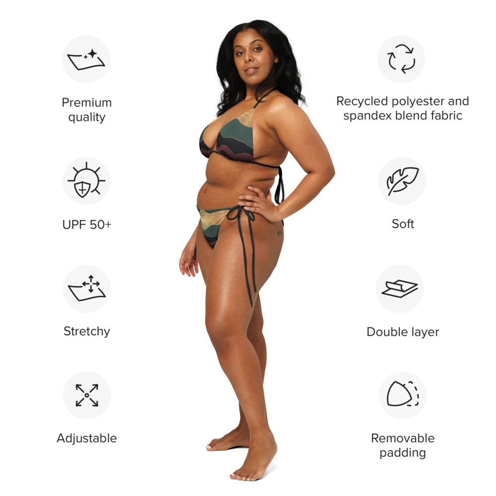 arabian sunset string bikini set