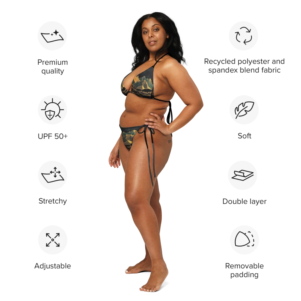 oman arabian nights string bikini set